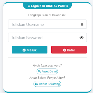 Register PGRI Kotawaringin Timur - Persatuan Guru Republik Indonesia Cabang Kotawaringin Timur